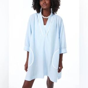 POMANDER PLACE Women's Size Small Sky Blue Lizzie Coverup